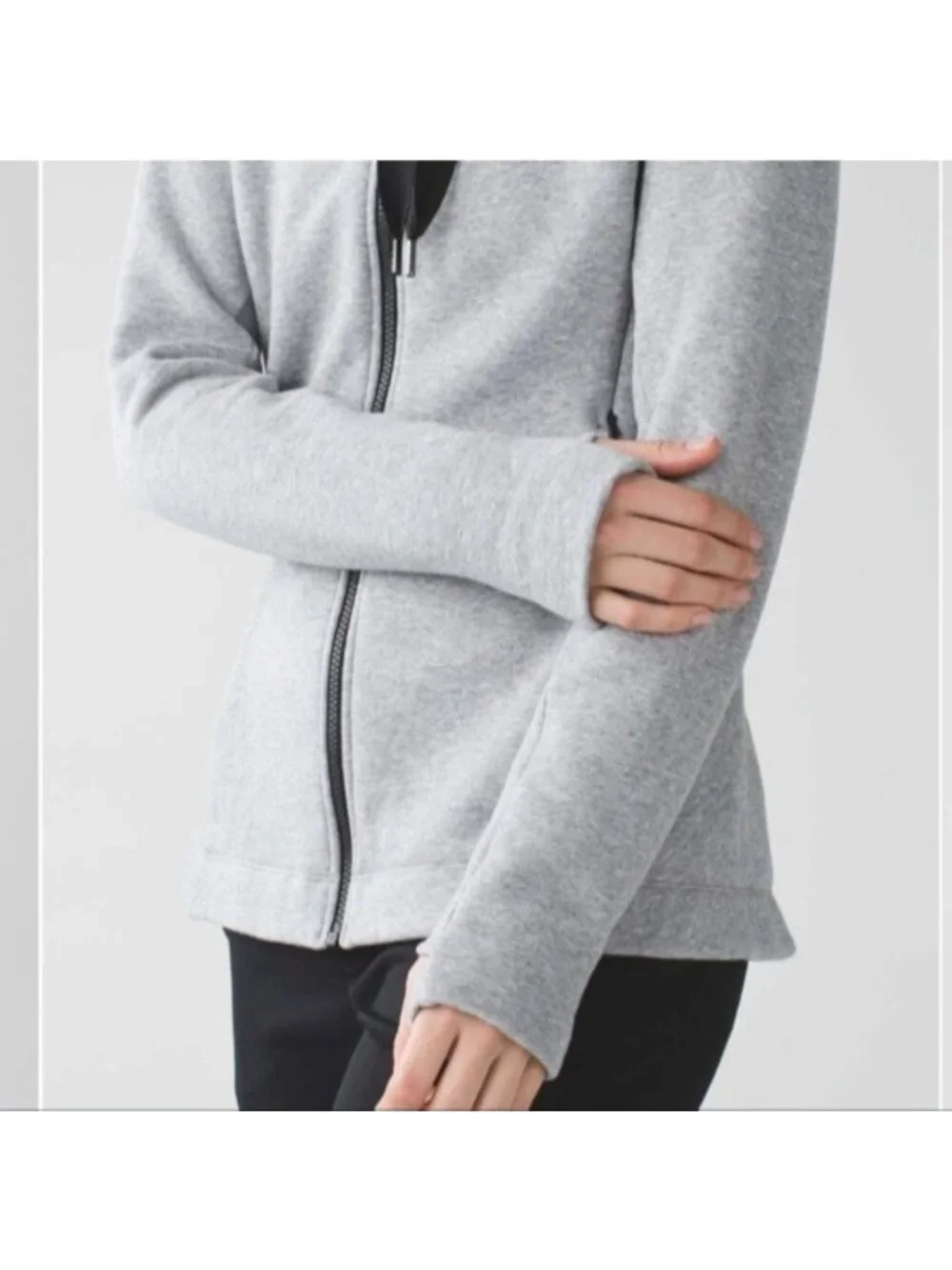 Lululemon &go Take-Off Fleece Heathered Medium Grey missing drawstring